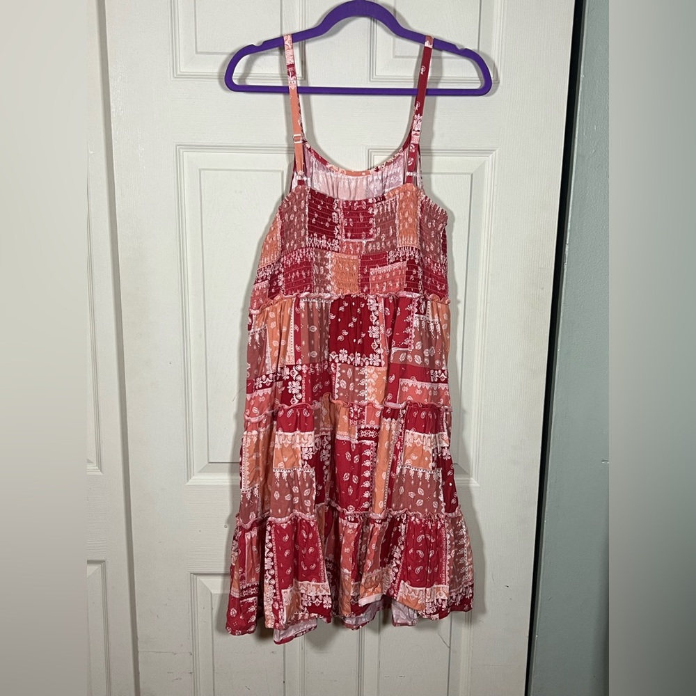 BeachLunchLounge Patchwork Boho Sundress Anthropo… - image 3